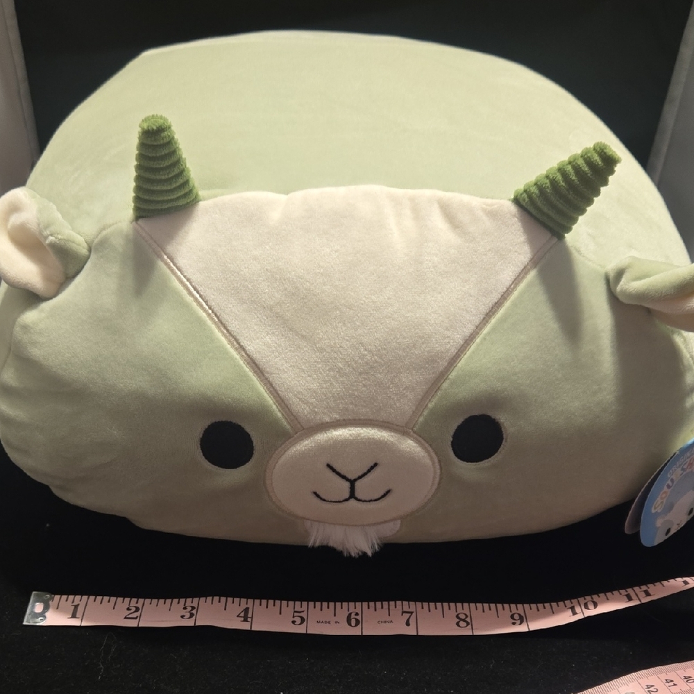 Squishmallows Pastel Green Goat Plush Tag
